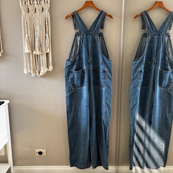 No Boundaries Classic Blue Denim Overalls - Picture 4 of 6